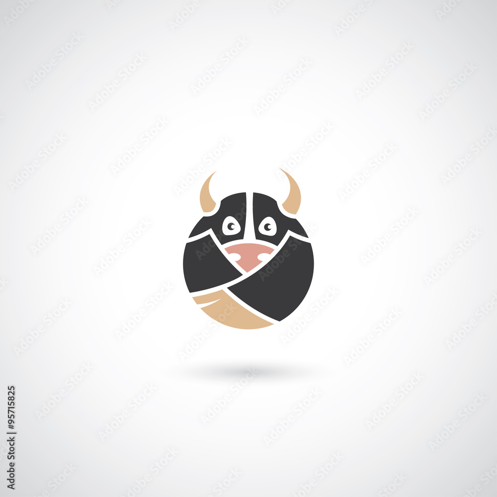 Naklejka premium Bull icon
