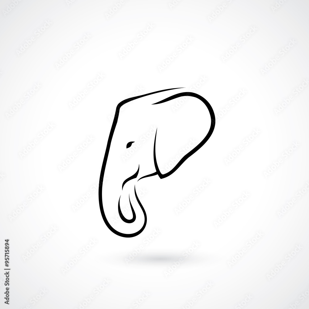 Fototapeta premium Elephant symbol 