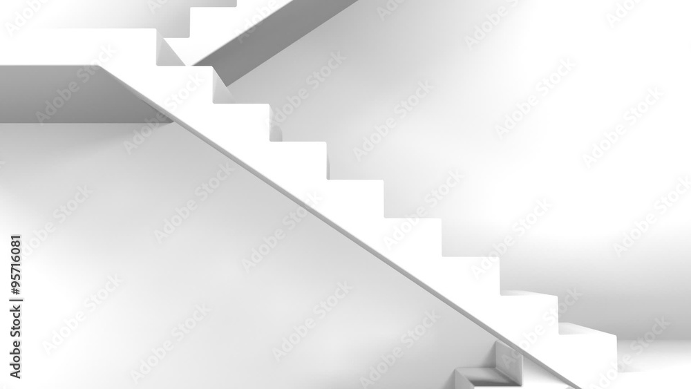 on the stairs in black and white on the stairs in black and white