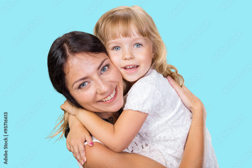 Happy mother and child girl Happy mother and child girl