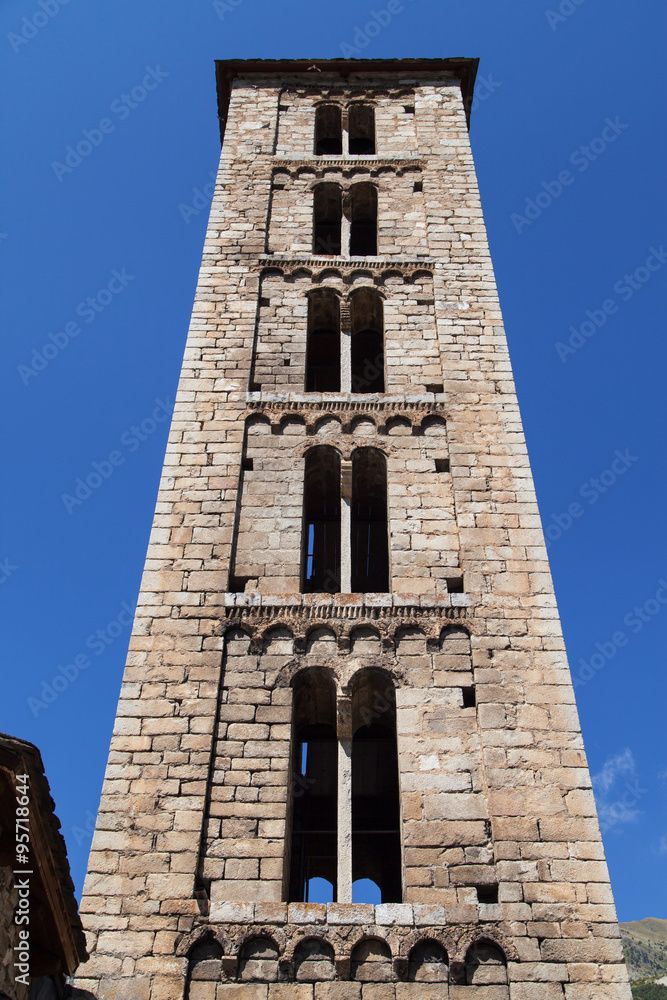 Santa Eulalia bell tower in Erill la Vall