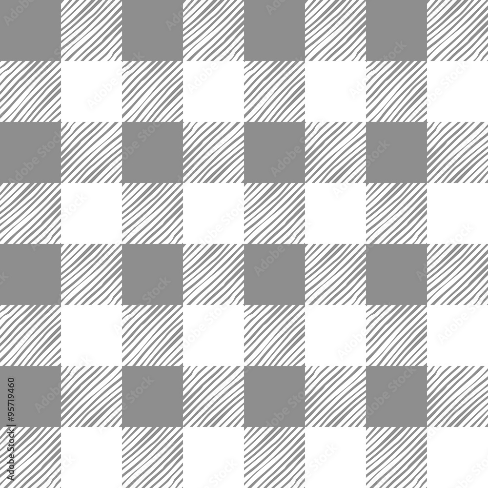 Seamless texture of gray plaid Stock Vector Adobe Stock