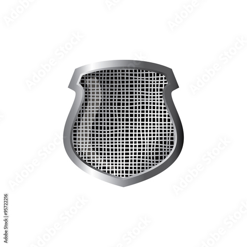 silver theme protector shield © Vector1st