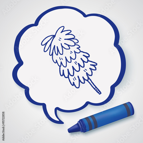 feather duster doodle