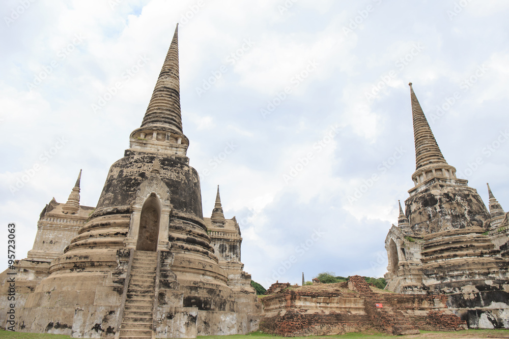 Pagoda old former capital of Thailand
