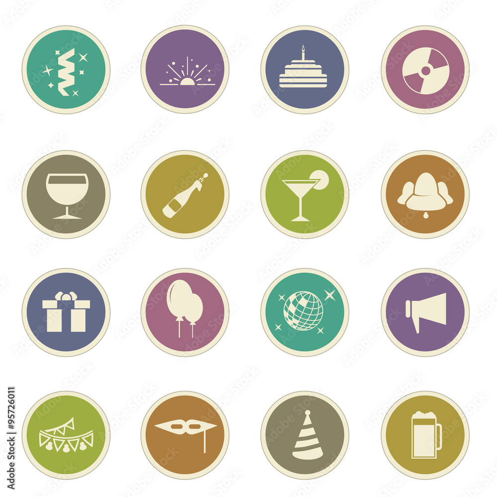 Party Icon Set Party Icon Set