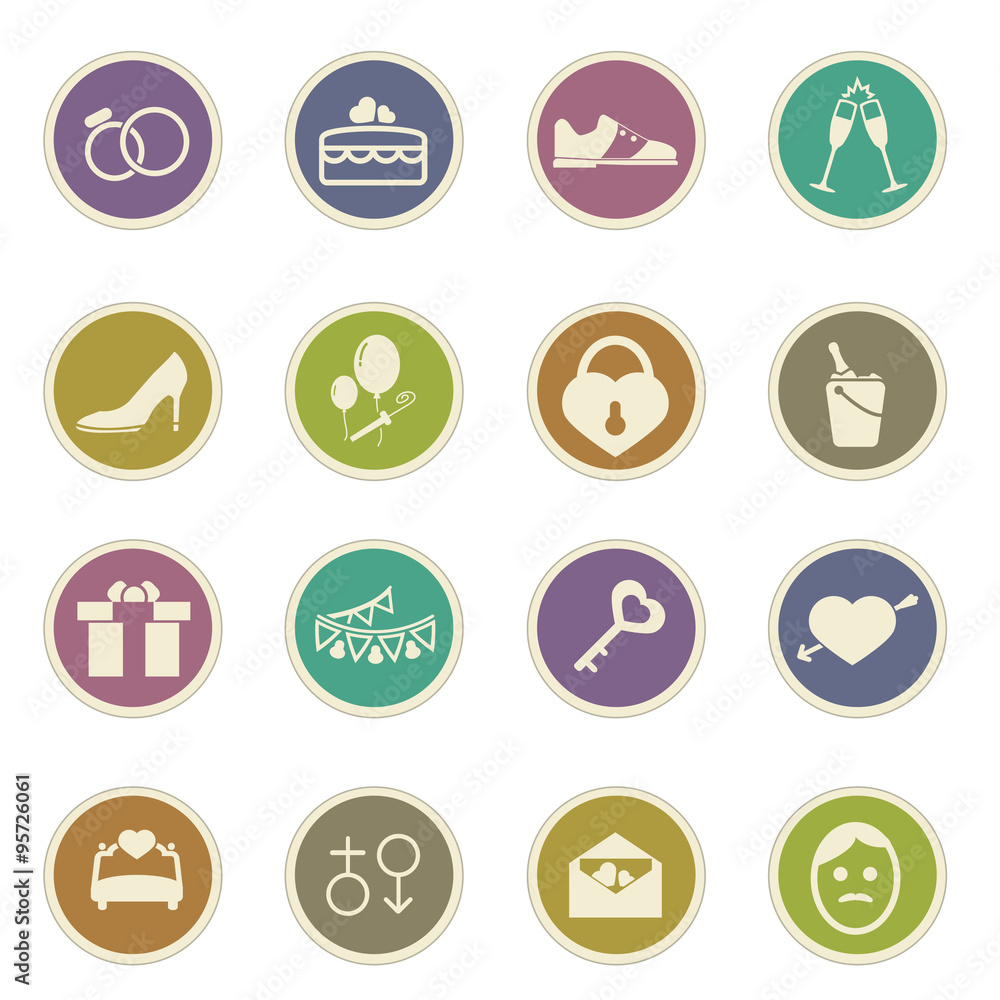 Wedding Icon Set Wedding Icon Set