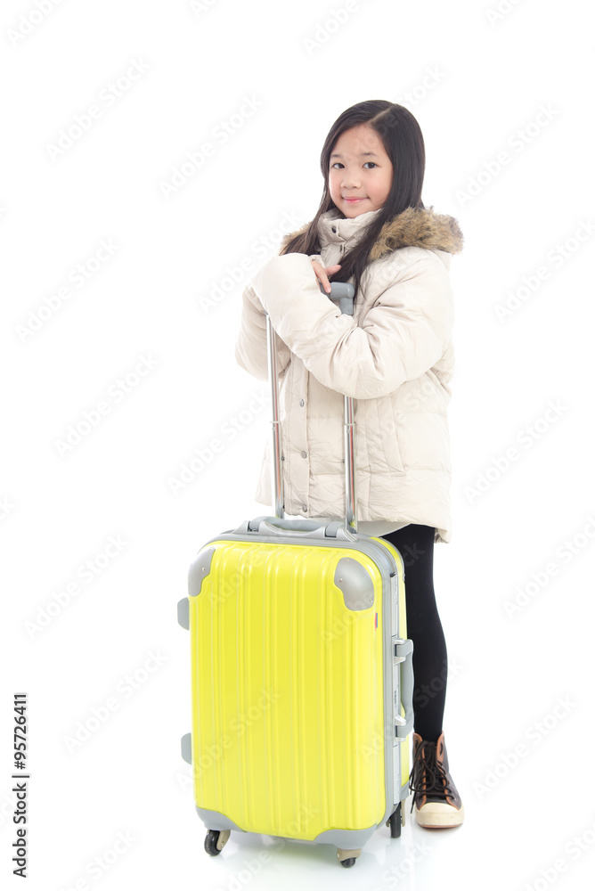 Attractive beautiul asian girl happy ready to go on vacation Attractive beautiul asian girl happy ready to go on vacation