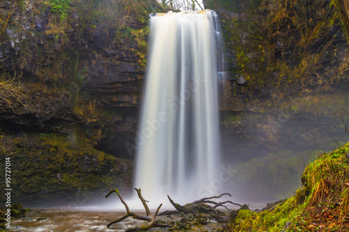 Sgwd Henrhyd waterfall. Highest waterfall in South Wales, UK win photo