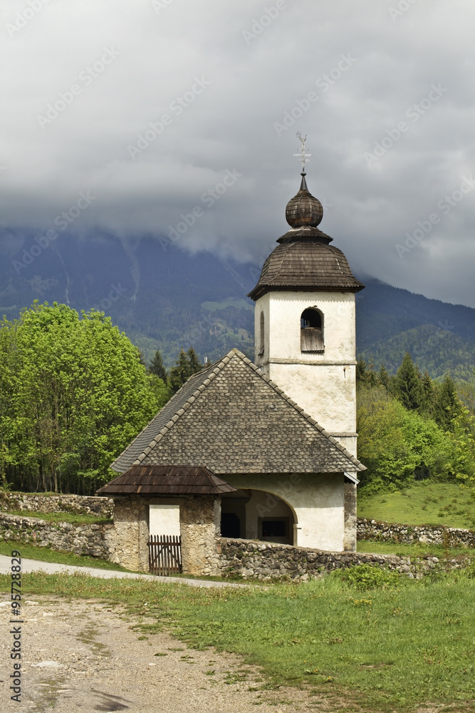 Church of St. Catherine in Zasip. Slovenia  
