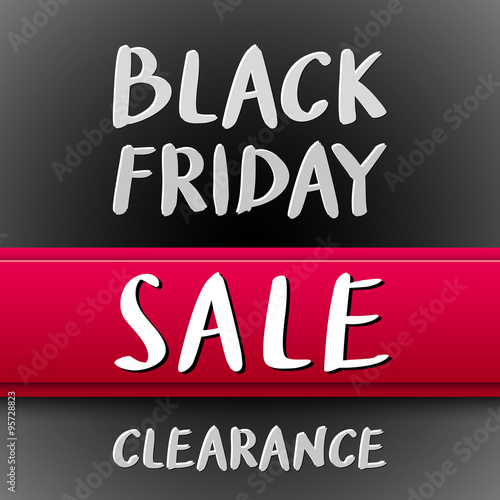 Black Friday sale inscription design template. Black Friday banner. Vector illustration