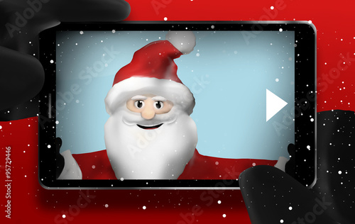 Santa Claus Browsing Selfie...