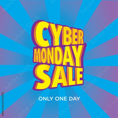 Cyber Monday Sale Vector Template