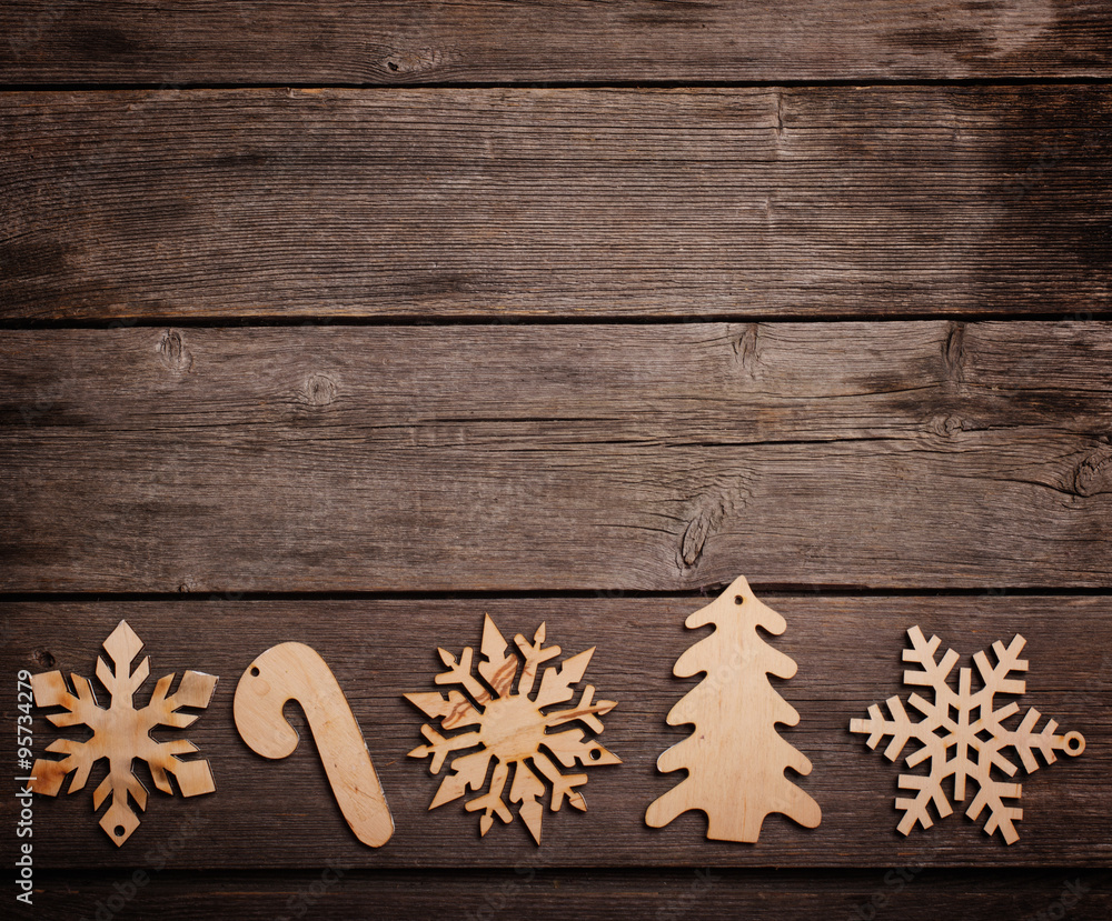 Christmas decoration over grunge background Christmas decoration over grunge background
