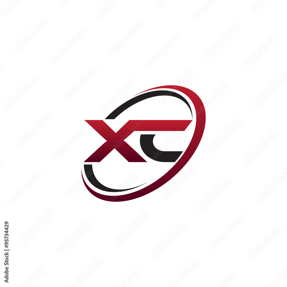 Modern Initial Logo Circle XC Modern Initial Logo Circle XC