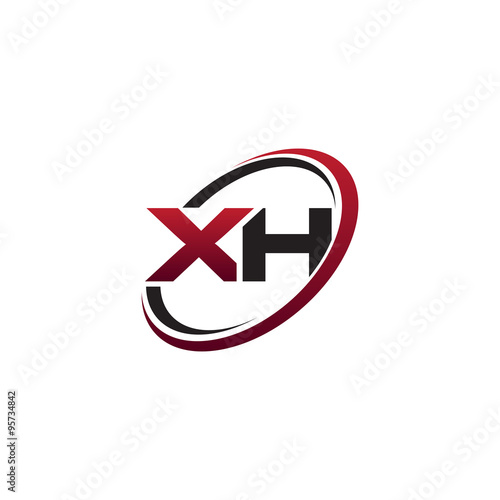 Free Download Modern Initial Logo Cirlce XH - GFXLoad
