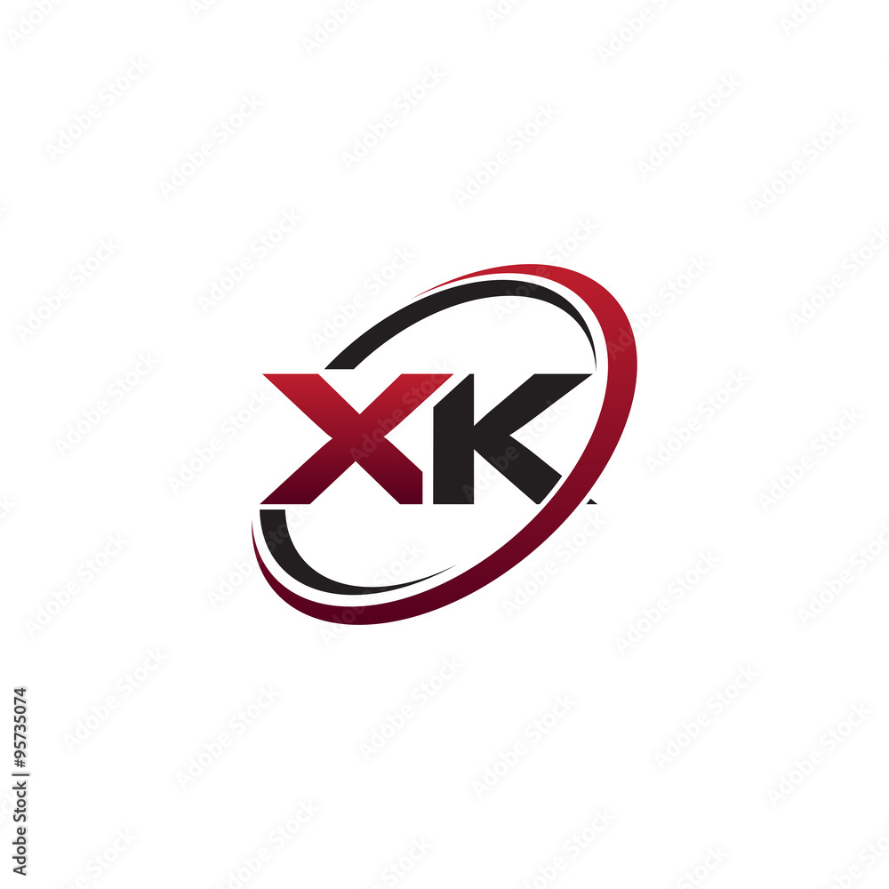 Modern Initial Logo Cirlce XK Modern Initial Logo Cirlce XK