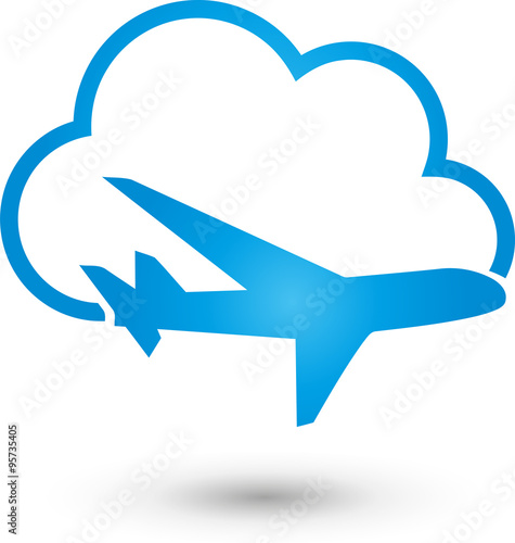 Flugzeug und Wolke, Start, Geschäft