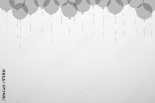 balloons silhouette