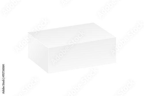 closed white blank box