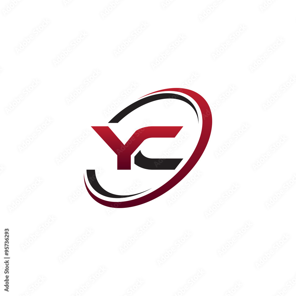 Modern Initial Logo Cirlce YC Modern Initial Logo Cirlce YC