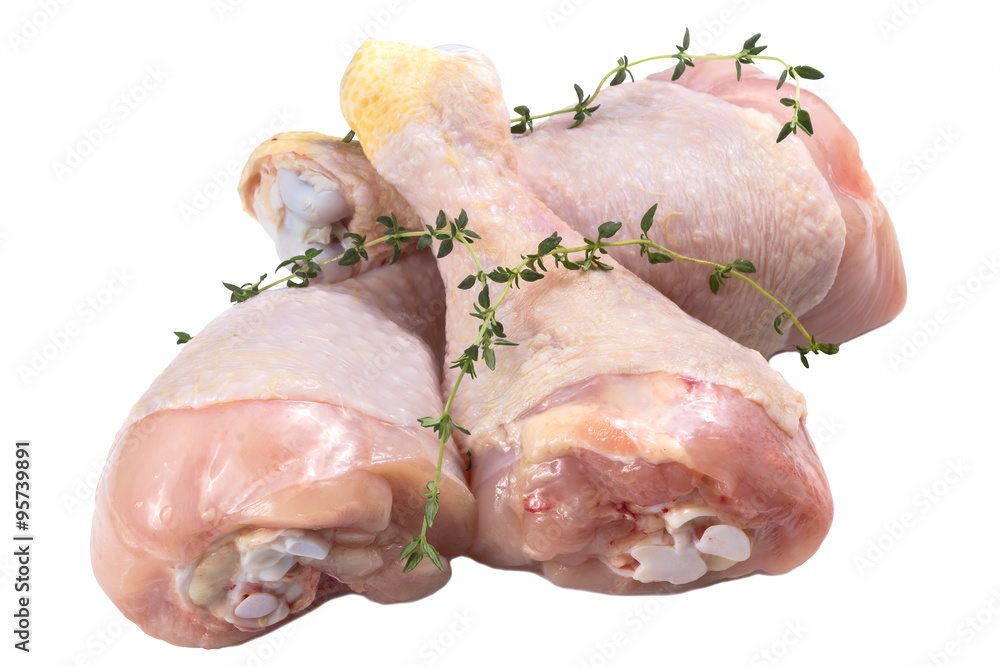 chicken legs on a white background chicken legs on a white background