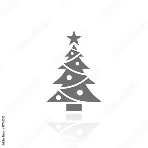 Icono árbol de Navidad FB reflejo