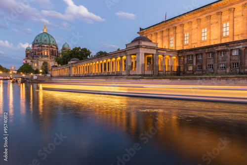 Berlin Museum Island at Night, Longexposure photo