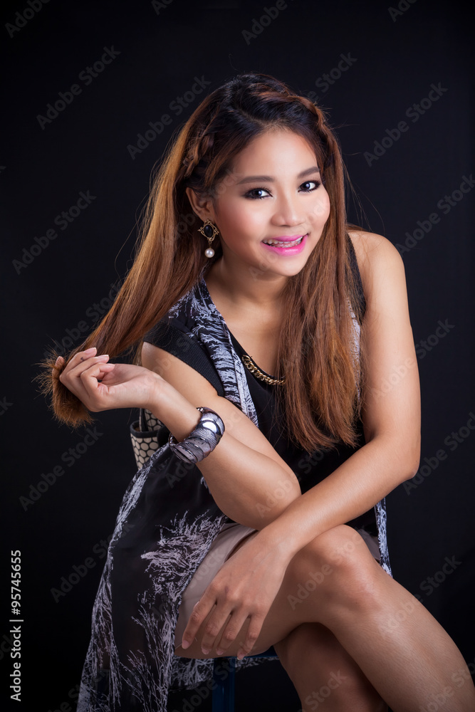 Portrait of beautiful Asian girl Portrait of beautiful Asian girl