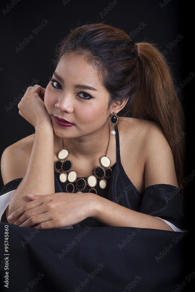 Portrait of beautiful Asian girl