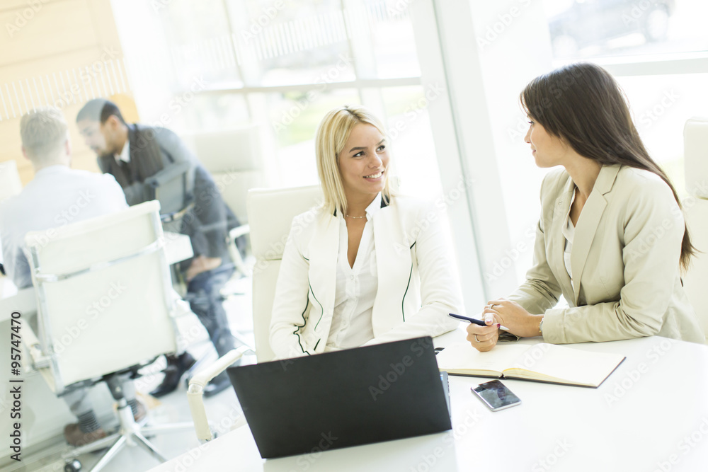 Multiethnic people working in the office Multiethnic people working in the office