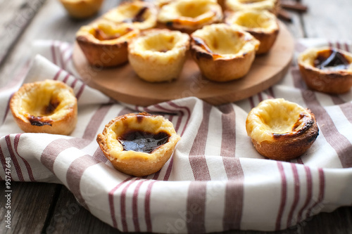 Wallpaper Mural Pasteis on a round board and a napkin Torontodigital.ca