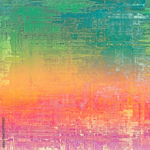 Abstract textured background designed in grunge style. With different color patterns: yellow (beige); red (orange); blue; green; pink
