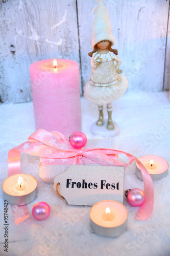 Grußkarte - Frohes Fest - r...