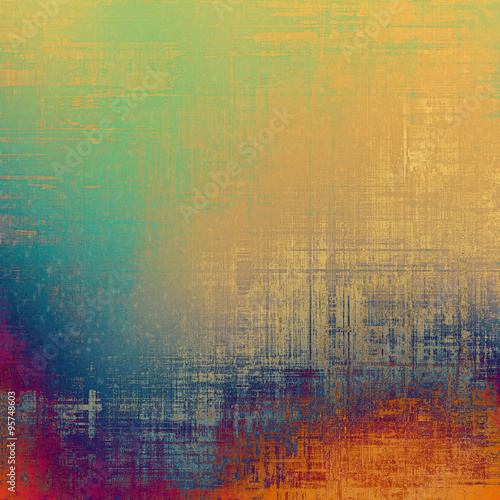 Cracks and stains on a vintage textured background. With different color patterns: yellow (beige); red (orange); blue; purple (violet)