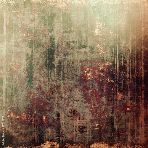 Antique vintage texture or background. With different color patterns: yellow (beige); brown; gray; green