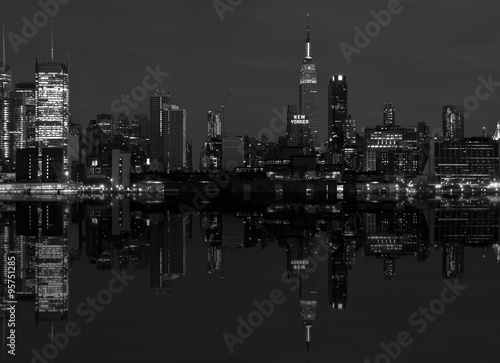new york cityscape skyline at night, nyc, usa © UTBP