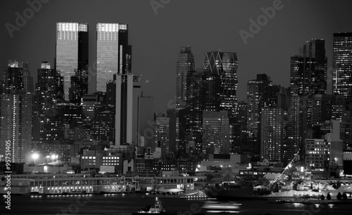 midtown new york city black and blue tone © UTBP