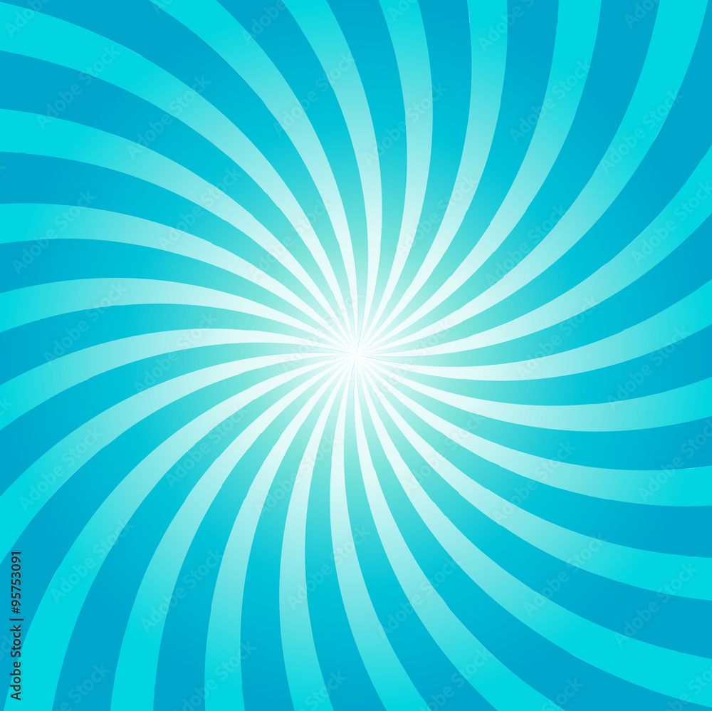 Blue sunburst texture. Abstract background. Vector illustration.