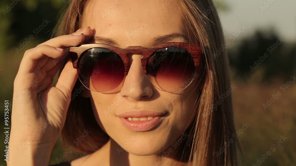 Portrait Of Woman In Sunglasses