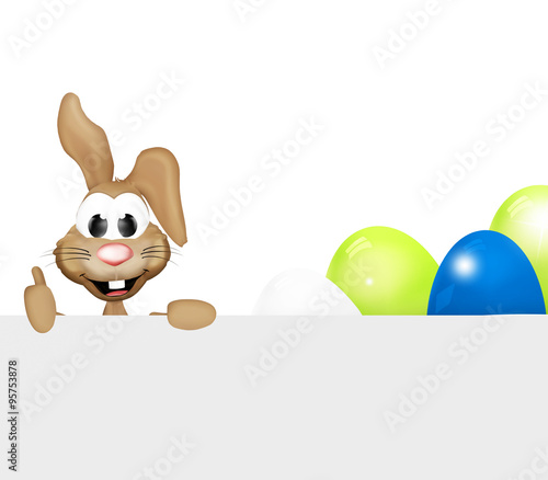 Festive happy Easter Bunny ...