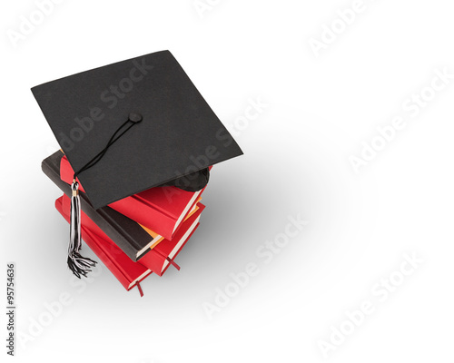 Graduation cap and book photo