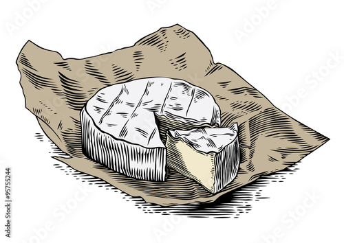 Camembert on the paper