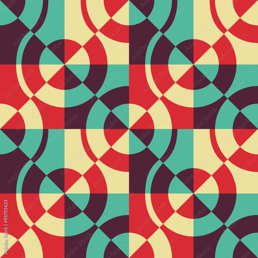 Seamless Square, Triangle and Circle Pattern Seamless Square, Triangle and Circle Pattern