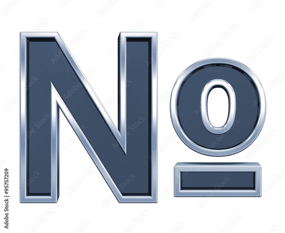 Number mark sign from grey glass with chrome frame alphabet set, isolated on white. Computer generated 3D photo rendering. Number mark sign from grey glass with chrome frame alphabet set, isolated on white. Computer generated 3D photo rendering.