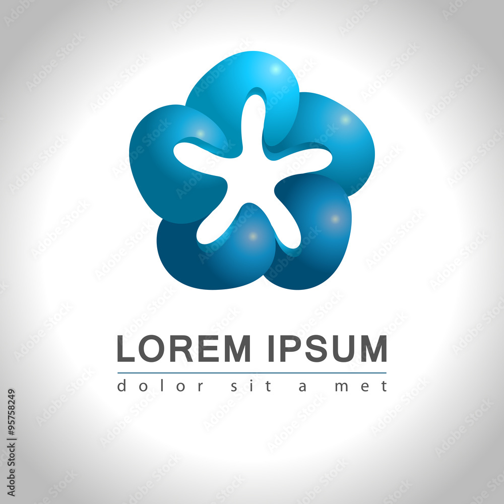 Fototapeta premium Abstract vector logo