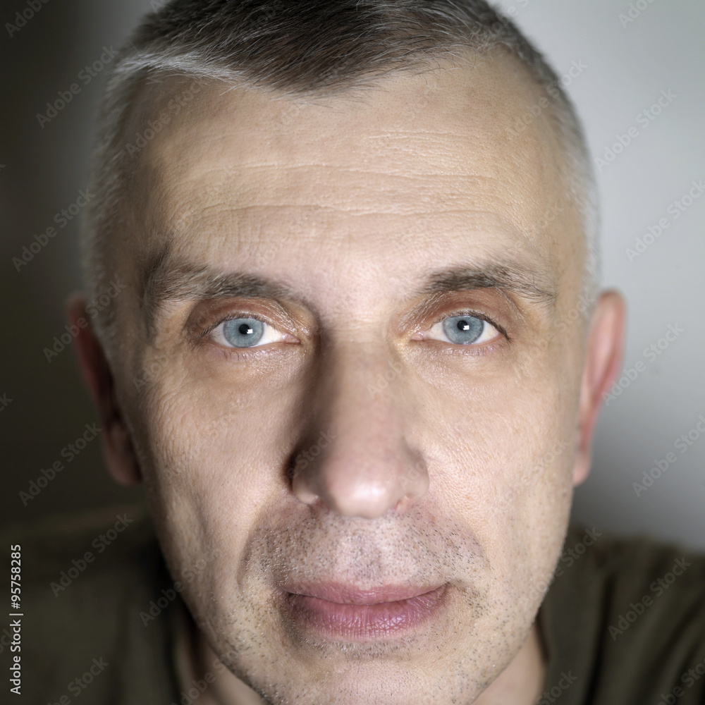 Obraz premium Man With Relaxed Face