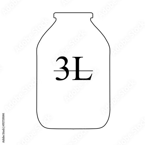 bottle icon on white background