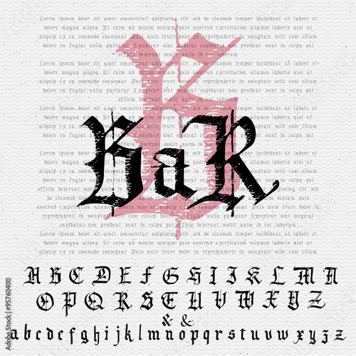 Set Gothic abc..