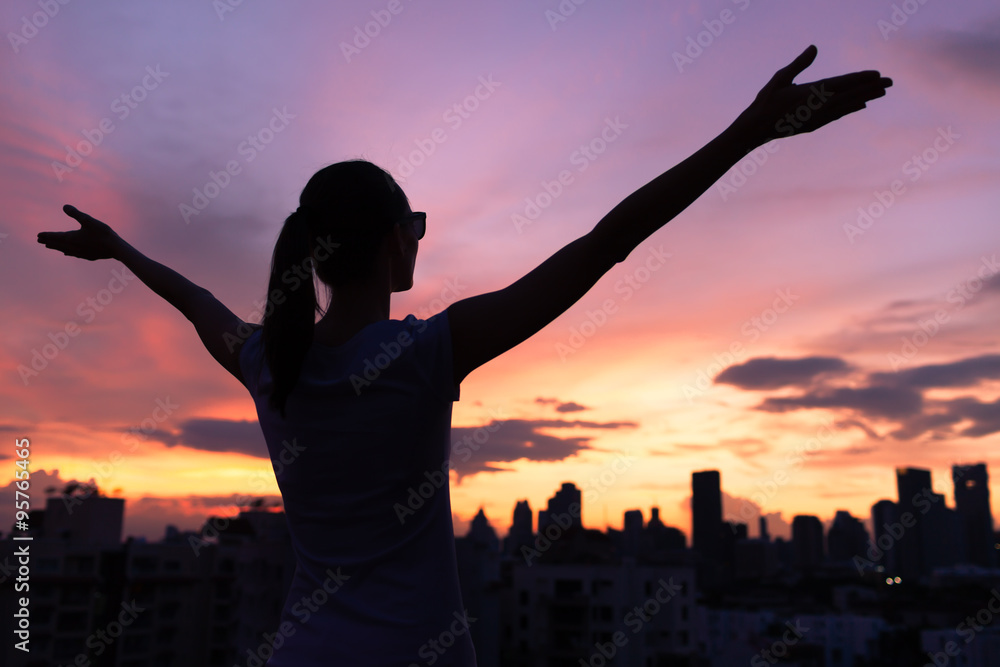Fototapeta premium Success and life achievement concept 